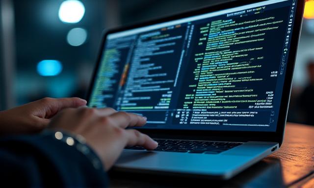 ECU software interface on a laptop